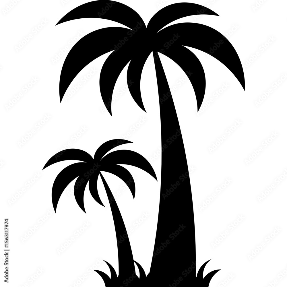 Fototapeta premium Palm Tree Silhouette