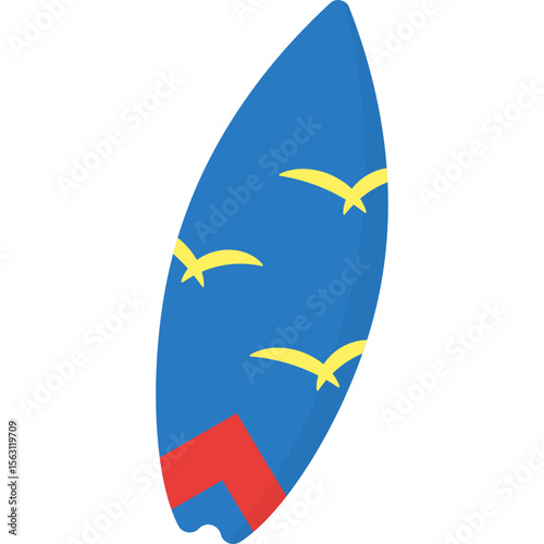 Surfing Board Illustration