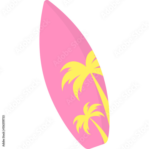 Surfing Board Illustration