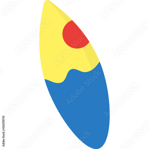 Surfing Board Illustration