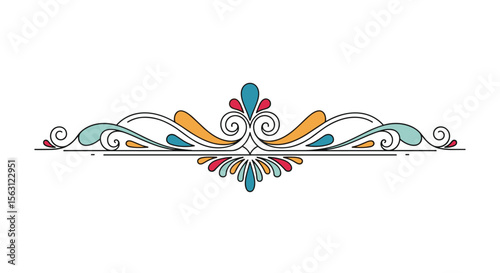 Elegant swirls and flourishes decorative design elements for artistic projects and visual enhancements
