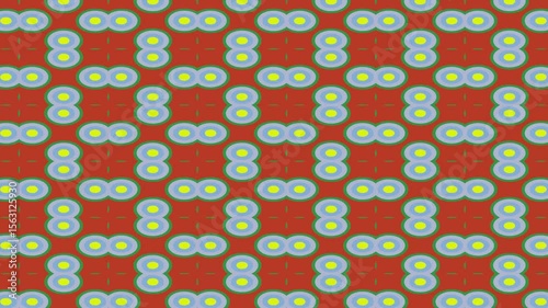 Abstract kaleidoscopic color background.kaleidoscope with repeating patterns. Seamless looping animation.