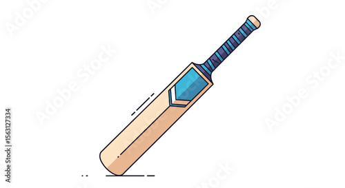 Cricket bat and equipment for outdoor sports recreation and athletic training