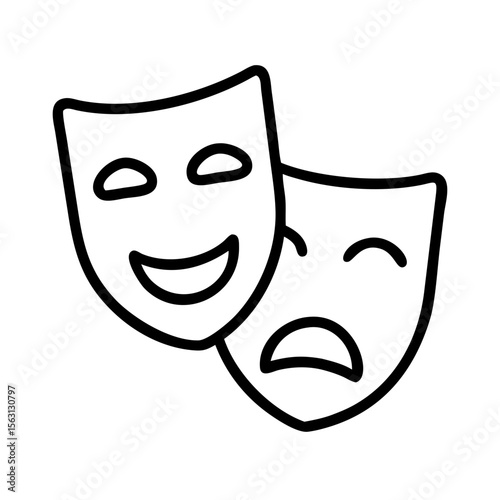 Comedy and Tragedy masks, a timeless symbol of dramatic arts expression