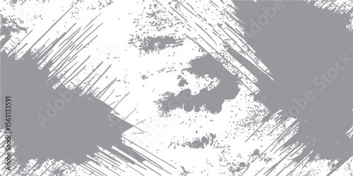 Abstract grunge vector illustration featuring a vintage map texture with a rough, dirty black border design