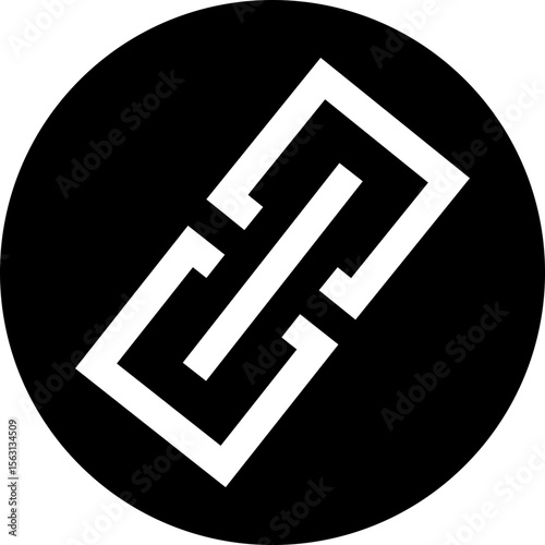 Attachment link icon, Internet URL webpage url link vector. Chain, link symbol isolated on transparent background, Paperclip Hyperlink Icon. link From contact and communication device.