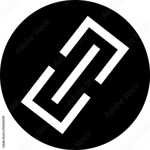 Attachment link icon, Internet URL webpage url link vector. Chain, link symbol isolated on transparent background, Paperclip Hyperlink Icon. link From contact and communication device.