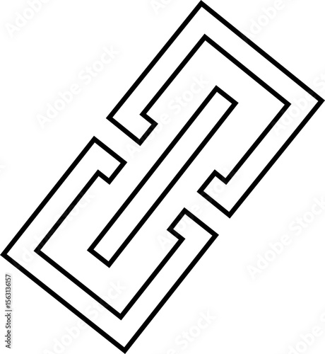 Attachment link icon, Internet URL webpage url link vector. Chain, link symbol isolated on transparent background, Paperclip Hyperlink Icon. link From contact and communication device.