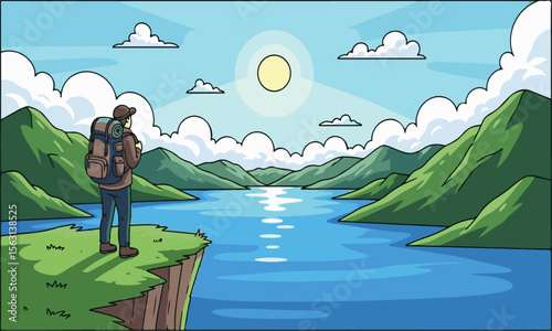 Scenic Mountain Lake Hike