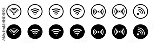  Wifi icon . wi-fi icon sign for remote internet access. Vector illustration