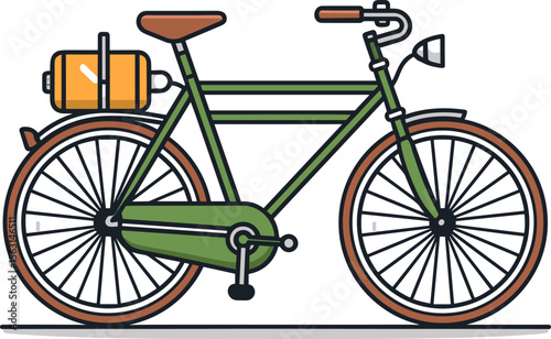 Vintage Bicycle Illustration: A Classic Ride
