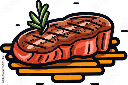 Grilled Beef Steak with Rosemary - A Culinary Delight