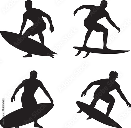 Dynamic Surfer Silhouette Riding Wave Vector

Surfing Action Pose SVG Cut File

Ocean Wave Surfer Clipart for Cricut & Laser

Beach Lifestyle Surfer Silhouette Design

Extreme Surfing Sport Vector for