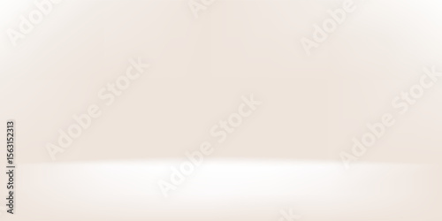 Wallpaper Mural Beige background vector 3d with white podium. 3D abstract studio room with pedestal podium. Torontodigital.ca