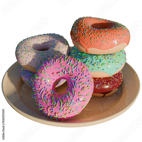 donut, dessert, chocolate, baked, sprinkles, pastry, icing, delicious, sweet, pink, glazed, unhealthy, bakery, donuts, doughnut, food, doughnuts, fat, snack, sugar, colorful, white, cake, breakfast