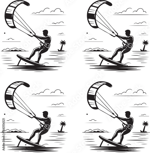 Dynamic Surfer Silhouette Riding Wave Vector

Surfing Action Pose SVG Cut File

Ocean Wave Surfer Clipart for Cricut & Laser

Beach Lifestyle Surfer Silhouette Design

Extreme Surfing Sport Vector for