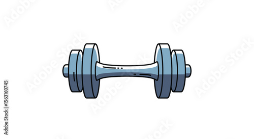 Pixel art dumbbell for fitness and strength training workouts and bodybuilding exercises