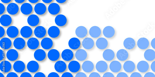 Seamless pattern of blue polka dots with transparent background. suit Kurt digital design motif colorful wallpaper illustration, traditional design. wall decorated blue mosaic tiles texture background