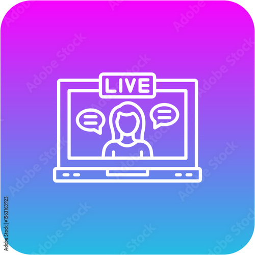 Live streaming Icon