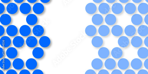 Seamless pattern of blue polka dots with transparent background. suit Kurt digital design motif colorful wallpaper illustration, traditional design. wall decorated blue mosaic tiles texture background