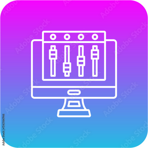 Desktop computer Icon
