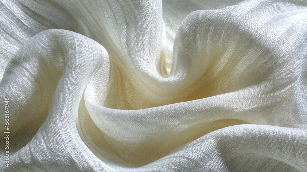 Close-up of a fabric with a smooth and elegant texture. the fabric appears to be made of a light-colored, silky material with a subtle sheen. Close-up of a fabric with a smooth and elegant texture. the fabric appears to be made of a light-colored, silky material with a subtle sheen.