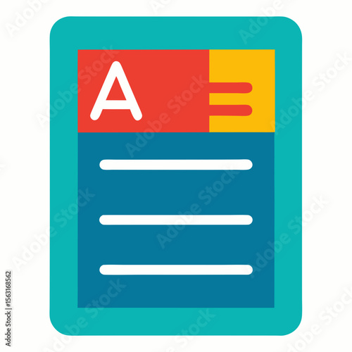 vector illustration of a set of four different color buttons