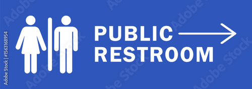 public restroom sign design for templates.
