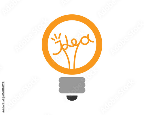 Creative lightbulb illustration symbolizing innovation and inspiration. The bright design conveys a sense of discovery, suitable for business, education, and marketing.