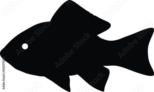 Fish silhouette, Fish silhouette set
