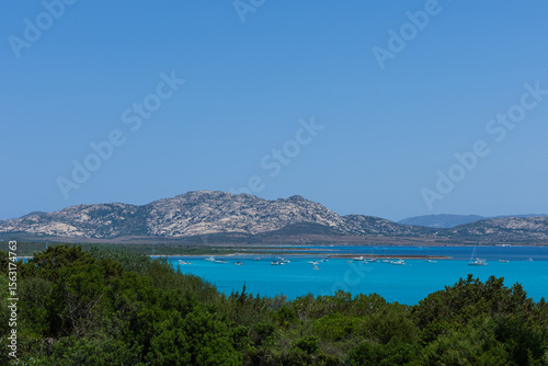 Fototapeta Naklejka Na Ścianę i Meble -  Panoramic View of the island of Sardinia, Italy. Sardinia is a small island in the Mediterranean Sea.