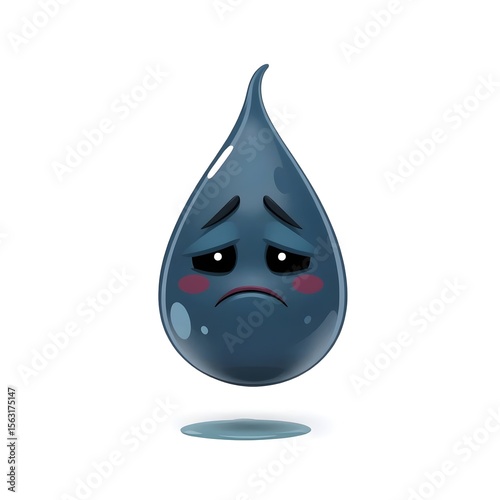bad drop of water , water pollution 