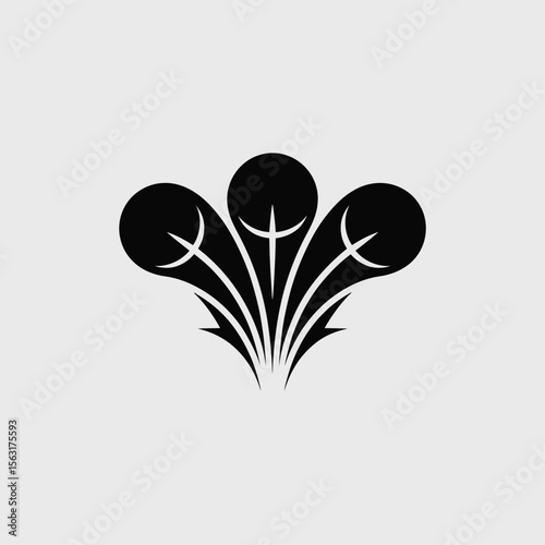 Decorative floral icon