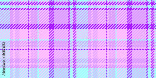 Soft pastel plaid pattern in pink, purple, and light blue.  Ideal for textile design, fashion, or website backgrounds.  This delicate, interwoven texture evokes feelings of calmness and femininity.