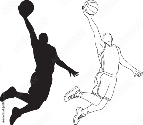 Basketball Player Silhouette Bundle – Slam Dunk SVG Clipart

Basketball Action Silhouettes – Digital Sports Vector Set

Hoop & Dunk Silhouette Design – SVG PNG for Cricut & Shirts

Basketball Silhouet