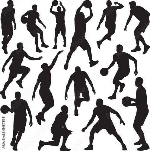 Basketball Player Silhouette Bundle – Slam Dunk SVG Clipart

Basketball Action Silhouettes – Digital Sports Vector Set

Hoop & Dunk Silhouette Design – SVG PNG for Cricut & Shirts

Basketball Silhouet