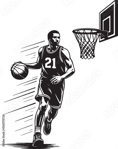 Basketball Player Silhouette Bundle – Slam Dunk SVG Clipart

Basketball Action Silhouettes – Digital Sports Vector Set

Hoop & Dunk Silhouette Design – SVG PNG for Cricut & Shirts

Basketball Silhouet