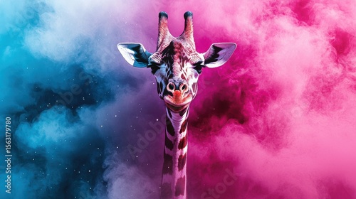 Wallpaper Mural Cosmic Giraffe T-Shirt Design Torontodigital.ca