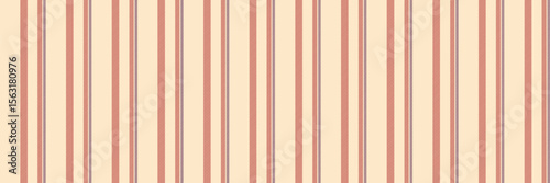 Stripe texture lines vector, 1970s stripe background vertical. Indian textile pattern fabric seamless in blanched almond and red colors.