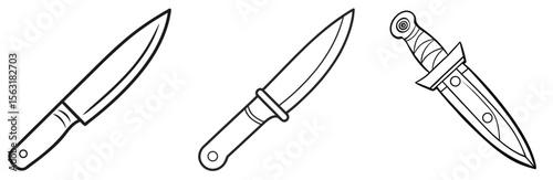 Office Knife Sketch Coloring Page - Utility Cutter Line Art for Kids and Adults