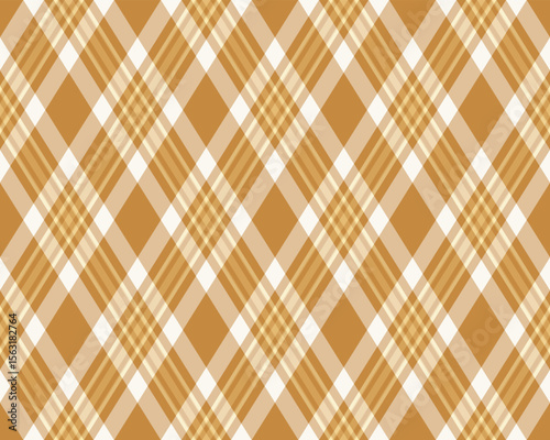 Argyle pattern of geometric rhombus. Harlequin check wallpaper design. Classic diamond shaped textile material for web background, print fabric clothing, sweater, wrapping paper, gift card, invitation