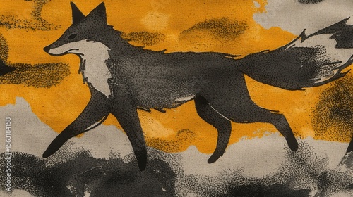 Wallpaper Mural Nebula Fox T-Shirt Graphic Torontodigital.ca