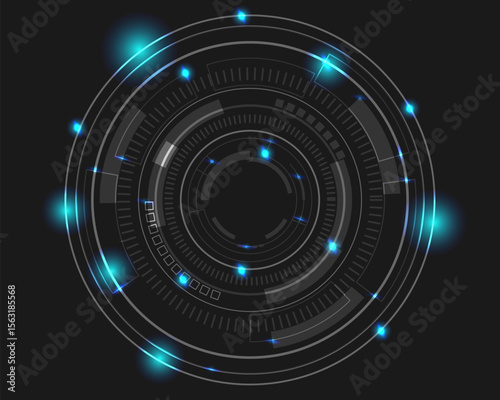 High-tech digital interface background and grid design. Perfect for technology, data, or sci-fi themes.