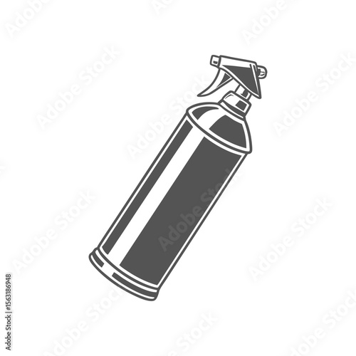 Grey spray can icon on white background. Adobe Illustrator Artwork