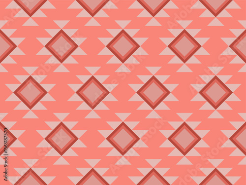 Abstract geometric seamless pattern with vintage shapes and colorful design for wallpaper and fabric background