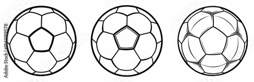 Soccer Ball Sketch Coloring Page - Sports Ball Line Art for Kids and Adults