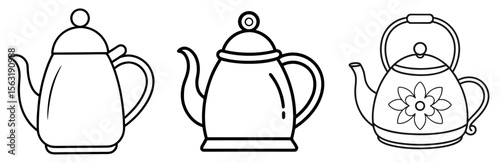 Stylus Coloring Book Page - Outline Vector Line Art Design