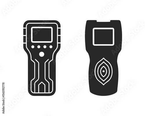 Alcohol Detector silhouette vector illustration