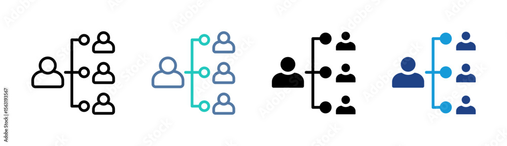Organization Structure Icon Organization Structure Icon