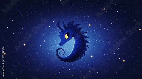 Wallpaper Mural Cosmic Seahorse T-Shirt Design Torontodigital.ca